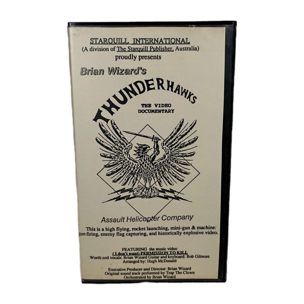 VTG Brian Wizard's Thunderhawks Documentary VHS Assault Helicopter Company 1986